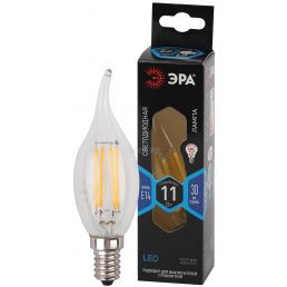 Лампа светодиодная LED свеча на ветру филамент 11W E14 970Лм 4000К 220V F-LED (Эра), арт. Б0047002