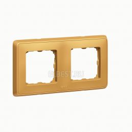 Рамка 2м универсал Cariva матовое золото встроенный монтаж (Legrand), арт. 773662