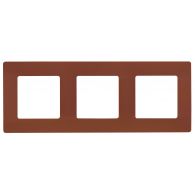 Рамка 3м универсал Etika какао встроенный монтаж (Legrand), арт. 672573