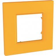 Рамка 1м Unico Quadro оранж встроенный монтаж (Schneider Electric), арт. MGU4.702.29