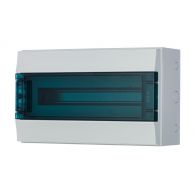 Бокс (щиток) на 18 автоматов Mistral65 1 ряд пластиковый наружный IP65 прозрачная дверь (ABB), арт. 1SLM006502A1203