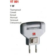 Лампа ночник 1W синий VT 801 (Vito), арт. VT801-1W/BLUE