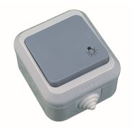 Выключатель 1 кл Nemliyer серый IP44 накладной монтаж (Makel), арт. 18100