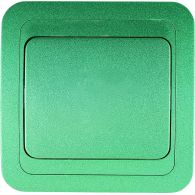 Выключатель 1 кл проходной (переключатель) Mimoza зеленый встроенный монтаж (Makel), арт. 23805