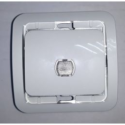 Диммер (светорегулятор) 400W Mimoza белый со вставкой нажимной с дист. управлением встроенный монтаж (Makel), арт. 22045