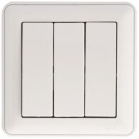 Выключатель 3 кл Wessen 59 белый встроенный монтаж (Schneider Electric), арт. VS0516-351-18