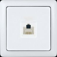 Розетка телефонная TF Хит белый накладной монтаж (Schneider Electric), арт. RT-4A3