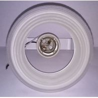 Светильник декор стекло круглое 60w E27 R63 белый IP20 220В VT 629 (Vito), арт. VT629-60W/WHITE/E27