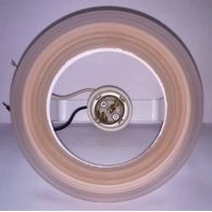 Светильник декор стекло круглое 100w E27 R80 розовый IP20 220В VT 635 (Vito), арт. VT635-75W/PINK/E27