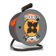 Удлинитель шнур на катушке 4 гнезда 50м 3*1,5мм IP44 ВЕМ-250 (UNIVersal), арт. 9634176