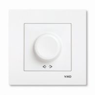 Диммер (светорегулятор) 600W Karre белый поворотный встроенный монтаж (Viko), арт. 90960020