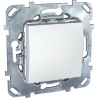 Выключатель 1 кл проходной (переключатель) Unica белый механизм встроенный монтаж (Schneider Electric), арт. MGU5.203.18ZD