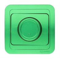 Диммер (светорегулятор) 400W Mimoza зеленый поворотный с сетевым фильтром встроенный монтаж (Makel), арт. 23831