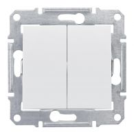 Выключатель 2 кл Sedna белый IP44 механизм встроенный монтаж (Schneider Electric), арт. SDN0300421
