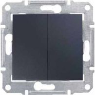 Выключатель 2 кл Sedna графит механизм встроенный монтаж (Schneider Electric), арт. SDN0300170