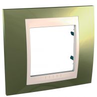 Рамка 1м Unica Хамелеон золото/ бежевый встроенный монтаж (Schneider Electric), арт. MGU66.002.504