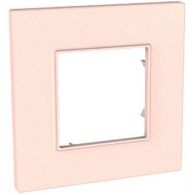 Рамка 1м Unico Quadro розовый жемчуг встроенный монтаж (Schneider Electric), арт. MGU4.702.37