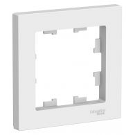 Рамка 1м AtlasDesign белый встроенный монтаж (Schneider Electric), арт. ATN000101