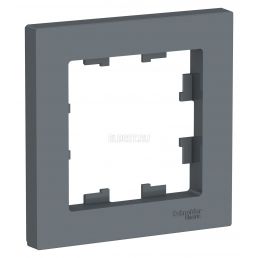 Рамка 1м AtlasDesign грифель встроенный монтаж (Schneider Electric), арт. ATN000701