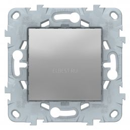 Выключатель 1 кл Unica NEW алюминий механизм встроенный монтаж (Schneider Electric), арт. NU520130
