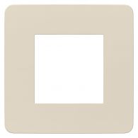 Рамка 1м Unica Studio Color бежевый/бежевый встроенный монтаж (Schneider Electric), арт. NU280244