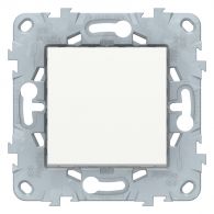Выключатель 1 кл проходной (переключатель) Unica NEW белый механизм встроенный монтаж (Schneider Electric), арт. NU520318