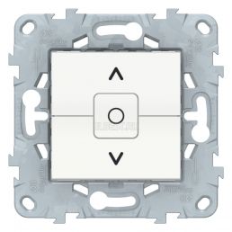 Выключатель 2 кл жалюзийный Unica NEW белый с фиксацией механизм встроенный монтаж (Schneider Electric), арт. NU520818