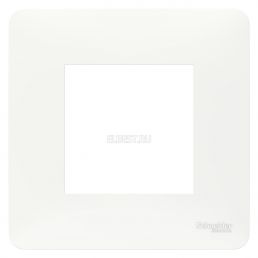Рамка 1м Unica Studio белый встроенный монтаж (Schneider Electric), арт. NU200218