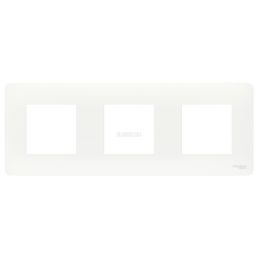 Рамка 3м универсал Unica Studio белый встроенный монтаж (Schneider Electric), арт. NU200618