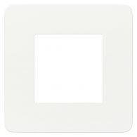 Рамка 1м Unica Studio Color белый/белый встроенный монтаж (Schneider Electric), арт. NU280218