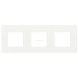 Рамка 3м универсал Unica Studio Color белый/белый встроенный монтаж (Schneider Electric), арт. NU280618
