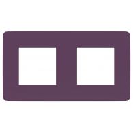 Рамка 2м универсал Unica Studio Color лиловый/бежевый встроенный монтаж (Schneider Electric), арт. NU280415