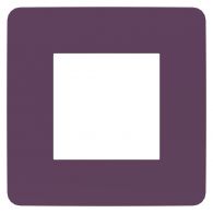 Рамка 1м Unica Studio Color лиловый/белый встроенный монтаж (Schneider Electric), арт. NU280214