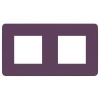 Рамка 2м универсал Unica Studio Color лиловый/белый встроенный монтаж (Schneider Electric), арт. NU280414