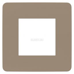 Рамка 1м Unica Studio Color песочный/бежевый встроенный монтаж (Schneider Electric), арт. NU280227