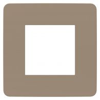 Рамка 1м Unica Studio Color песочный/белый встроенный монтаж (Schneider Electric), арт. NU280226