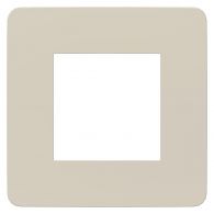 Рамка 1м Unica Studio Color шампань/белый встроенный монтаж (Schneider Electric), арт. NU280224