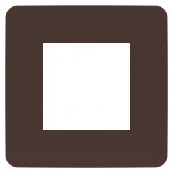 Рамка 1м Unica Studio Color шоколад/антрацит встроенный монтаж (Schneider Electric), арт. NU280217